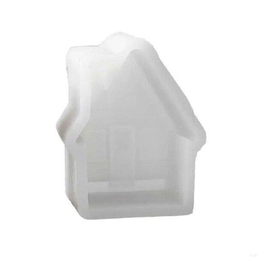 J6BB Chimney House Silicone Moulds 3D House Molds Resin
