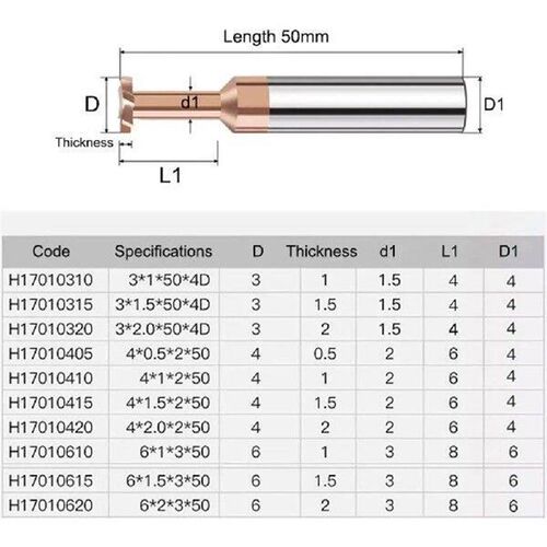 Carbide T Slot Milling Cutter 4 Teeth Coating T-Groove End