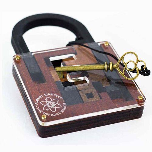 High Difficulty Level IQ Einstein Lock Puzzle Classic Wooden