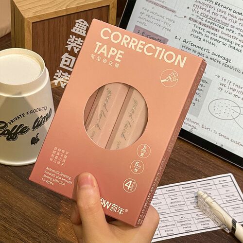 Correction with gradient, silent, and smooth correction tape