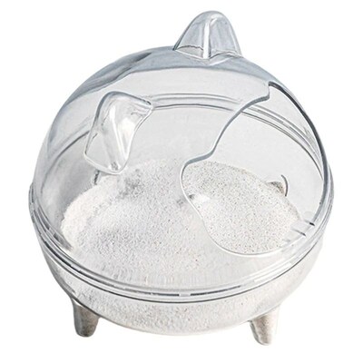 67JE Easily Clean Small Animal Sand Bath Tub for Hamster Hed