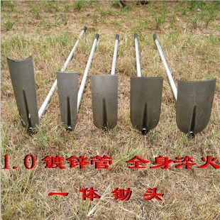 纯钢锄头镢头农用条锄园艺翻地工具种菜农具锻打铁柄除草松土