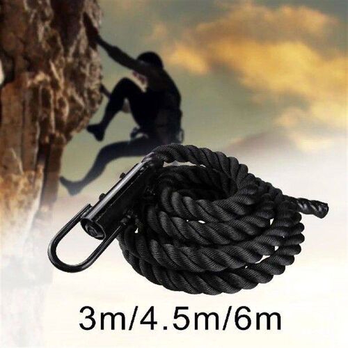 Climbing rope, exercise training, heavy ropes, physical