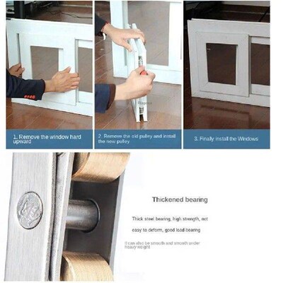 2Pcs New Sliding Door Fittings Door Sliding Roller