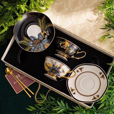 High-looking European ffee Cup And Saucer Set Ceramic Househ