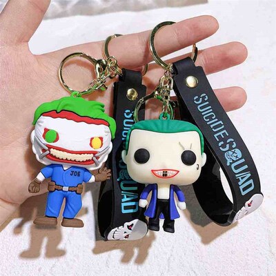 Suicide Squad The Joker & Harley Quinn Keychain Vinyl Action