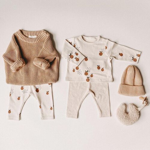 0-3T Newborn Kid Baby Boys Girls Clothes Set Long Sleeve Cot