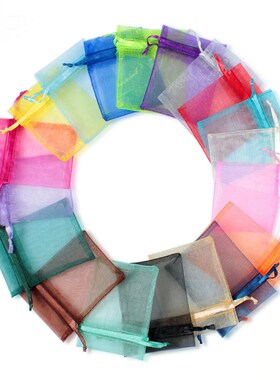 100pcs/lot Organza Bag 5*7cm,7*9cm,9x12cm Christmas Wedding