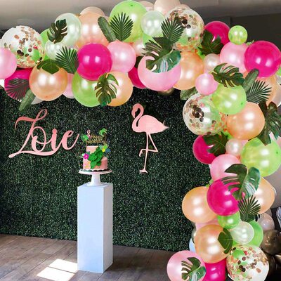 Tropical Hawaiian Balloon Garland Arch Kit Ballon Baby Showe