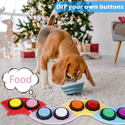 Dog Talking Button Pet Toys Voice Recordable Talking Button