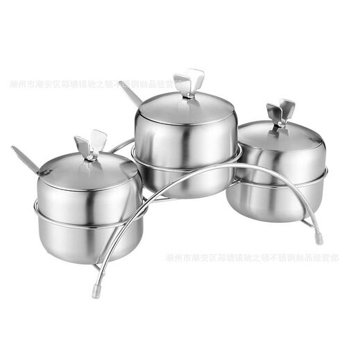 304 Stainless Steel Seasoning Jar Arch Rotary Type Seasoning