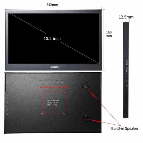 10.1  Portable monitor Touch screen 2560*1600 2K IPS LC