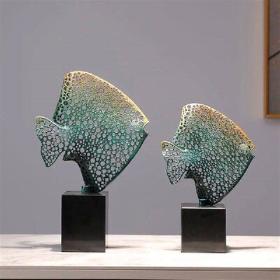 There are leftover fish ornaments every year metal