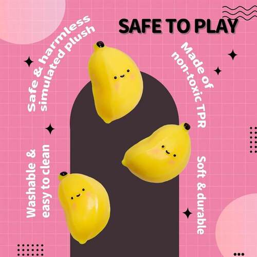 Taba Squishy Banana Squeeze Toy - Cute Sss Relief Fidget