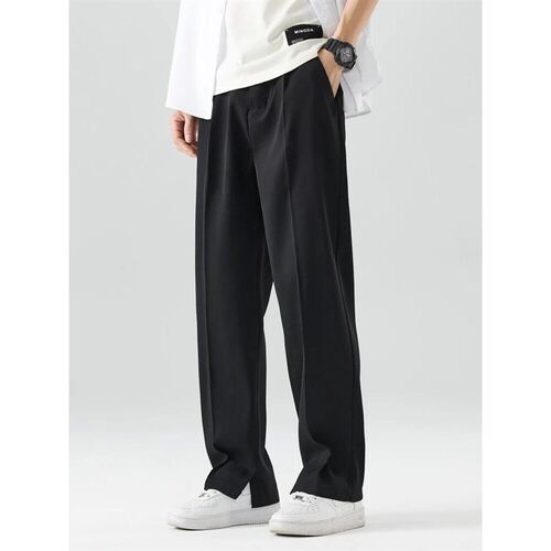 2023 New Summer Casual Pants Men Breathable Polyester Korean