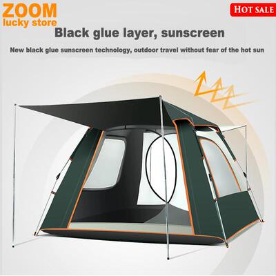 Automatic quick open pop-up tent large camping waterproof