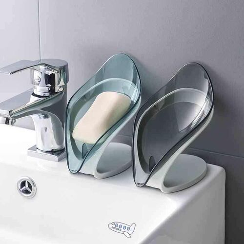 Bathroom Soap Holder Leaf Shape Soap Box Kitchen Dish Storag