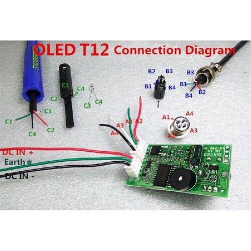 T12 STC OLED Controller Digital Soldering Iron Station DIY