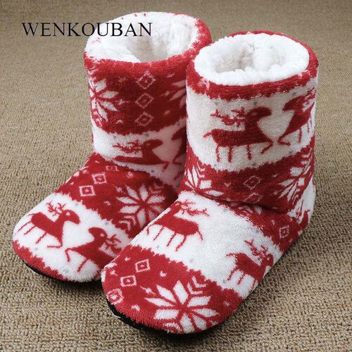 House Shoes Ladies Christmas Slippers Women Home for Winter