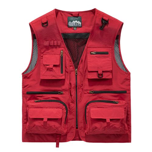 Mesh Quick-drying Vest Mens Leisure Outdoor Multi-bag Fishi