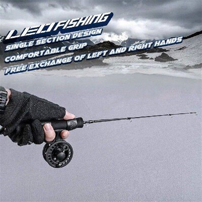 LEO 51cm Fishing Rod Reel Combo Fiberglass Fishing Pole