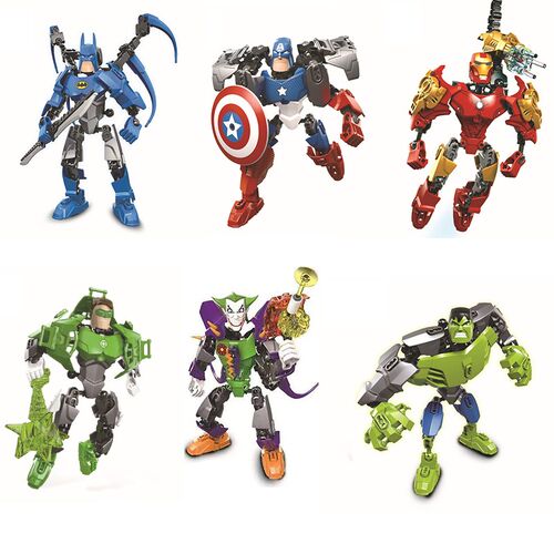 Superhero Lron Man Batman Hulk Captain America The Joker Gre