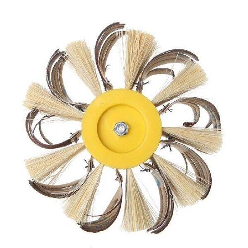 Shaft Mounted Sisal Emery Cloth Bristle Grinding Buffing