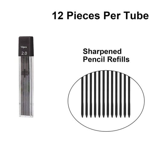 2.0 mm Mechanical Pencils Set 2B Automatic Student Pencils C