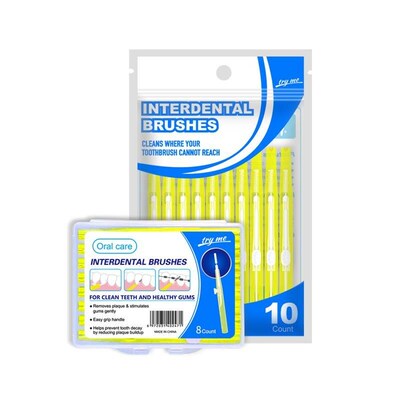 32pcs 0.4-1.0mm Dental Slim Soft Interdental Brush Brush