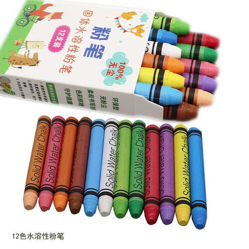 Water-soluble dust-free erasable solid chalk childrens pain