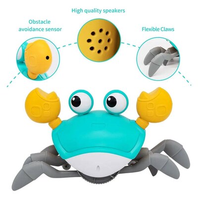 Interactive Crab Toy for Babies Creative Crawling Crab Escap