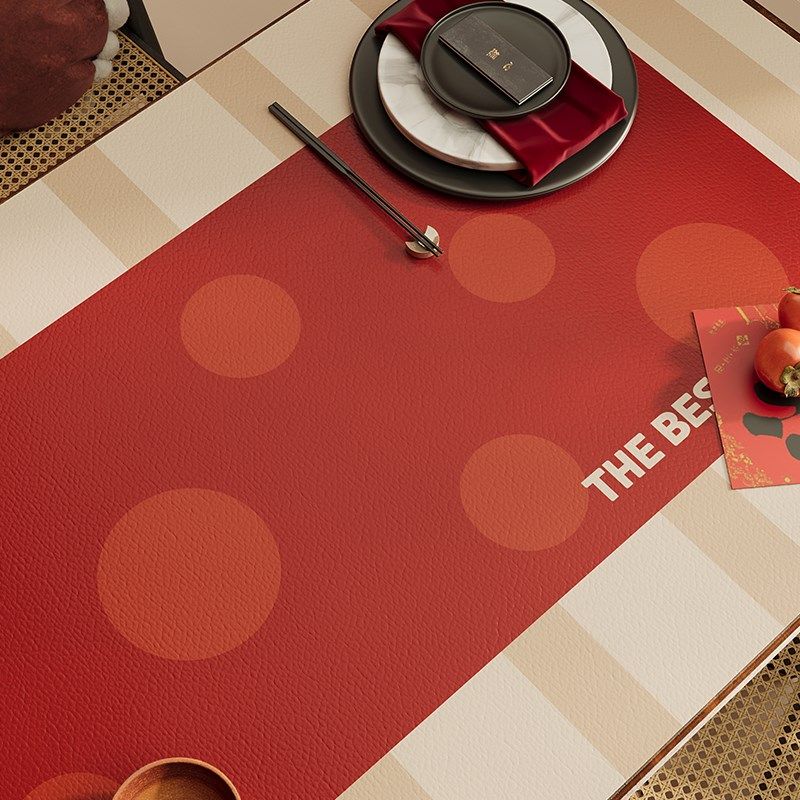 桌布PVC红色防水防油餐桌防烫隔热耐脏免洗桌垫茶几垫桌面保护垫,居家布艺,桌布,淘宝优惠券,粉丝福利购,淘宝优惠卷