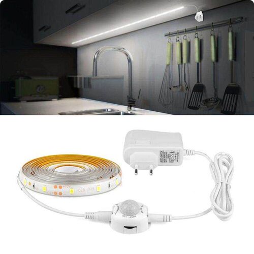 Wireless PIR Motion Sensor LED Strip light 12V Auto on/off S