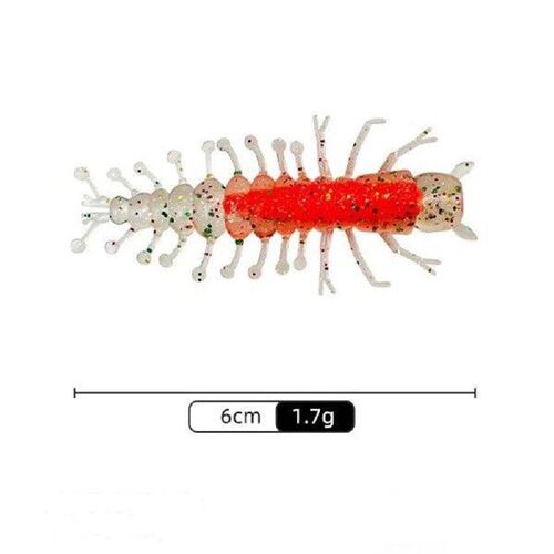 NEW Silicone Soft Insect Fishing Bait 1.7g 6cm Centipede