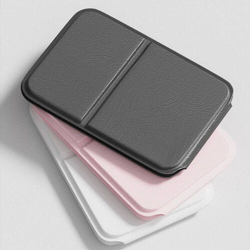 Women Portable Pocket Makeup Mirror Folding Solid Color Sing