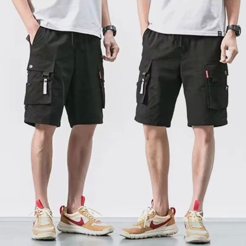 Overalls shorts mens summer rend big shorts five pants with