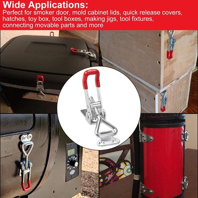 8 pcs Adjustable Toolbox Case Metal Toggle Latch Catch Clasp