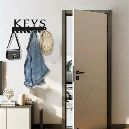 Key Rack Wall Mount Iron Art Key Hanger Key Chain Holder
