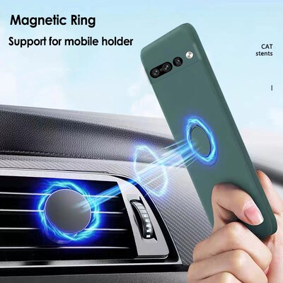 liquid silicone case for google pixel 7 pro case magnetic ri