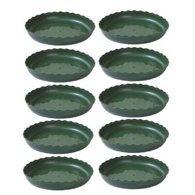 Set of 10 Plant Water Trays with Mobile Chassis Base