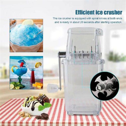 Ice Crusher Manual Shaver Ice Chopper Slushies Smoothies