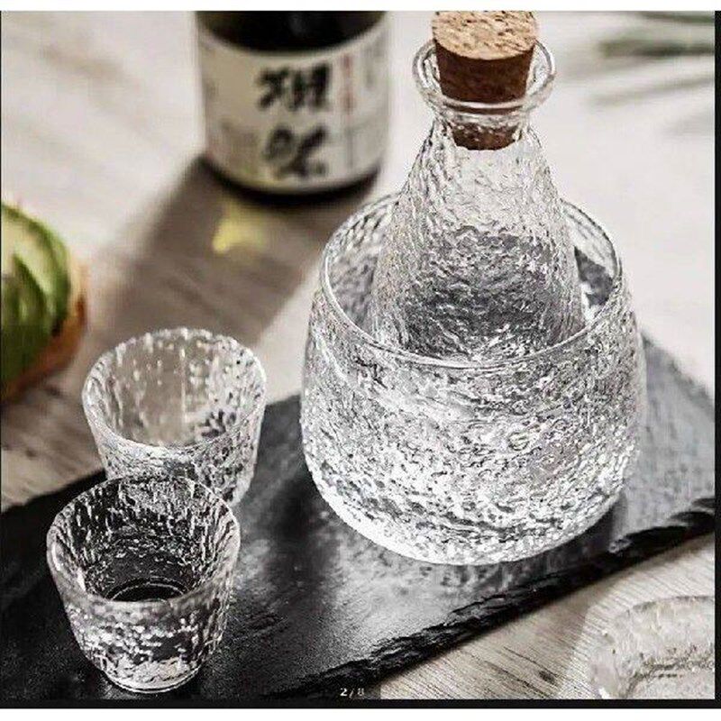 Transparent Wine Glass Set Bar Sets Sake Glass Flagon Wine
