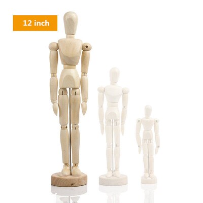 Drawing Sketch Mannequin Model Movable Limbs Wooden Hand Bod