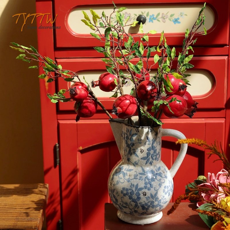 复古中式冰裂纹陶瓷青花瓷花器装饰摆件艺术水培摆件,家居饰品,花瓶,淘宝优惠券,粉丝福利购,淘宝优惠卷