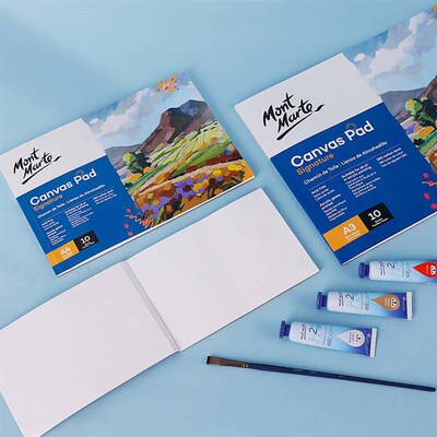 10 Sheet/pack Oil Acrylic Painting Canvas Pad Paper Book 280