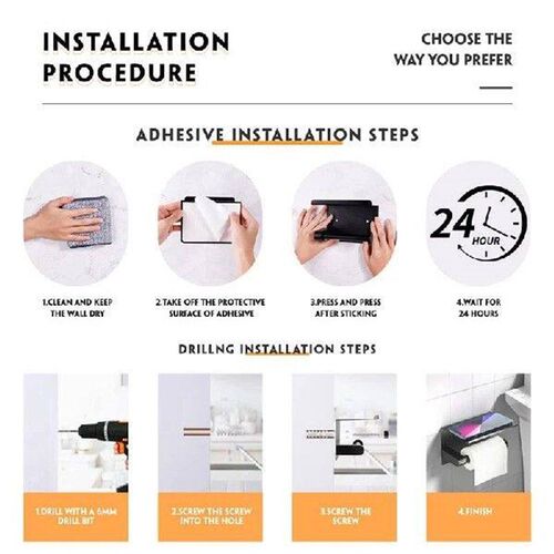 1 Piece Toilet Paper Holder Toilet Paper Roll Holder Matte