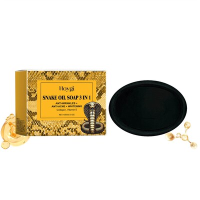 HOYGI Snake Oil Facial Cleansing Soap - Gently cleanses the