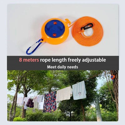 10M Invisible Retractable Clothesline Adjustable Laundry Lin