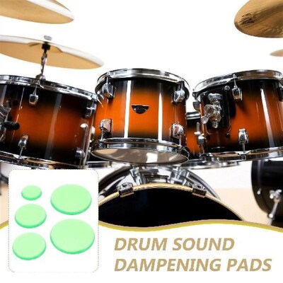 12 Pcs Silicone Drum Mute Pads Damping Dampeners Cushions
