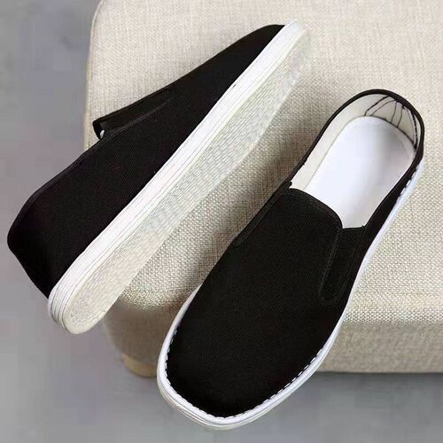 Old Beijing Cloth Shoes Mens One Foot Pedal Handmade Thousa